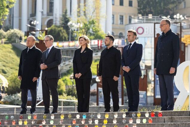 Президент України та європейські лідери вшанували пам'ять загиблих українських воїнів - зустріч коаліції охочих