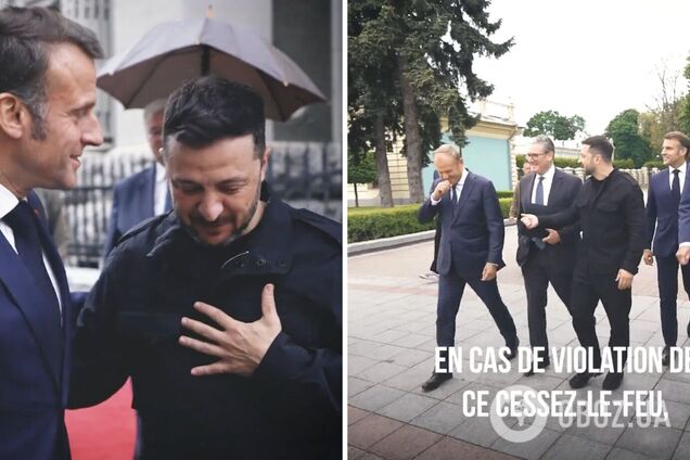 'Укрзалізниця', саміт і прогулянки Києвом: Макрон опублікував відеоролик про свій візит в Україну