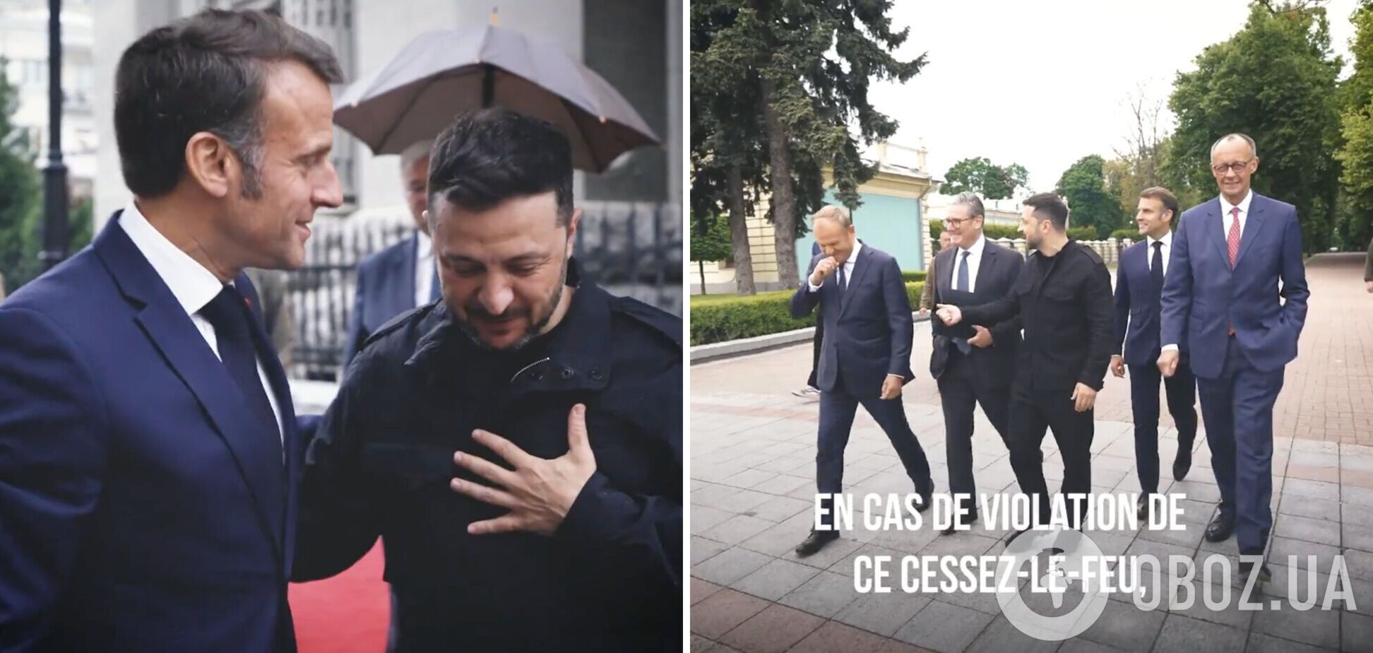 'Укрзалізниця', саміт і прогулянки Києвом: Макрон опублікував відеоролик про свій візит в Україну