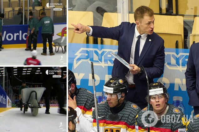 На чемпіонаті світу з хокею трапилася неймовірна ситуація, зупинивши на 20 хвилин матч Німеччина – Норвегія. Відео