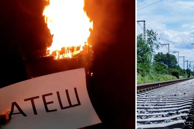 Агенти 'Атеш' влаштували диверсію на залізниці у Смоленській області: нею постачали техніку російським військам. Фото і відео