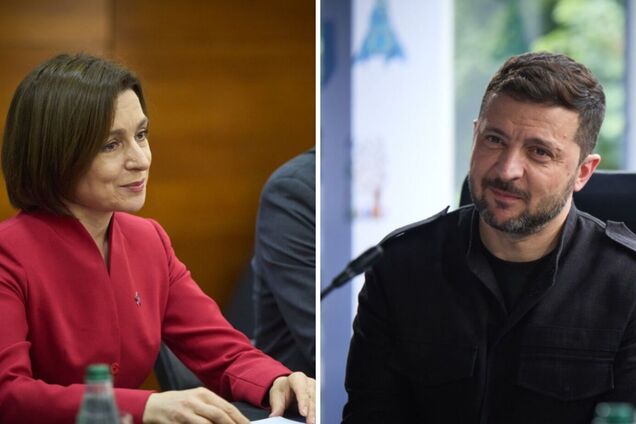 'Достижение мира и углубление сотрудничества': Зеленский встретился с президентом Молдовы. Видео