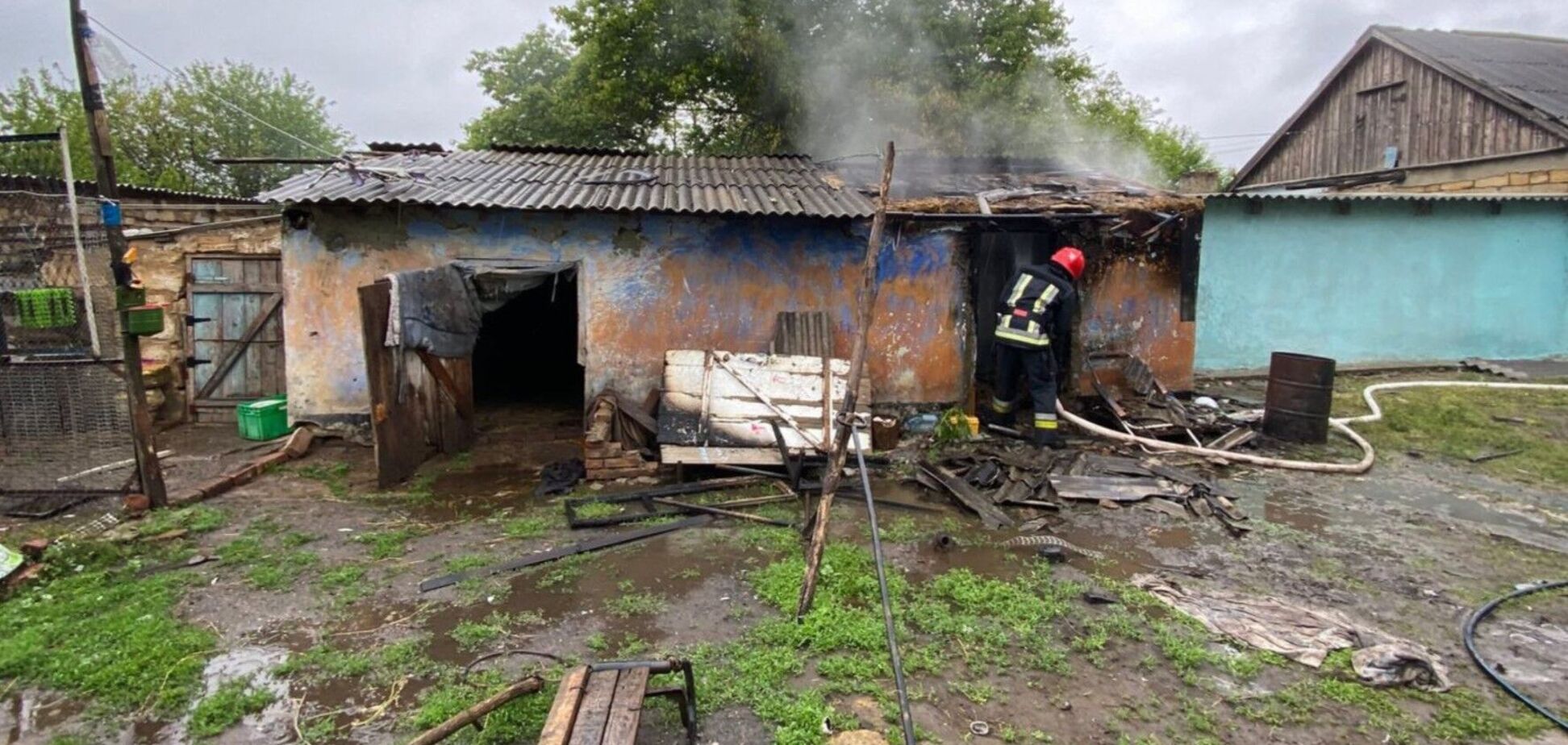 В Одеській області в пожежі загинуло двоє дітей. Фото