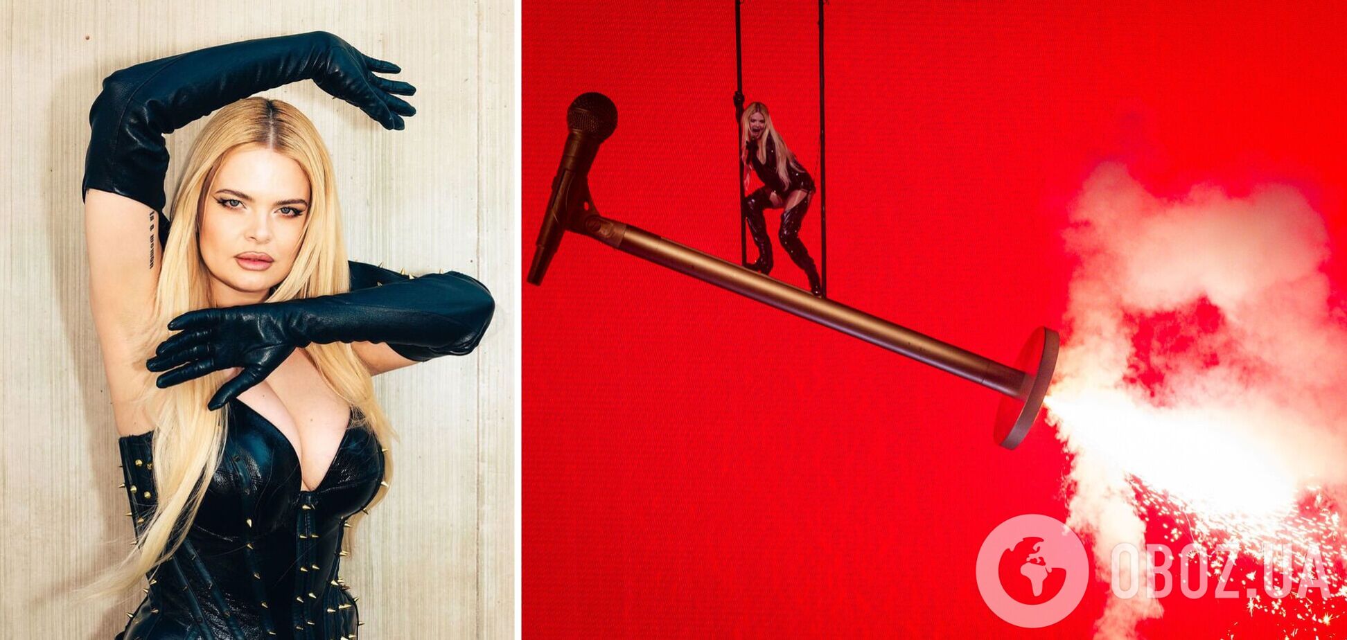 У представниці Фінляндії на Євробаченні 2025 вибухнув літаючий мікрофон. Відео, яке не потрапило в прямий ефір