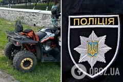 На Полтавщине 11-летние дети влетели в дерево на квадроцикле. Фото ДТП