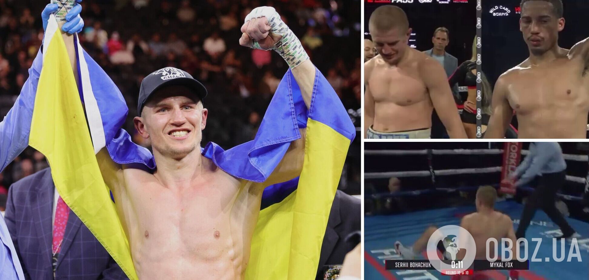 Український ексчемпіон світу з боксу зі скандалом виграв бій у США, впавши в 'нокдаун' за 10 секунд до кінця останнього раунду. Відео