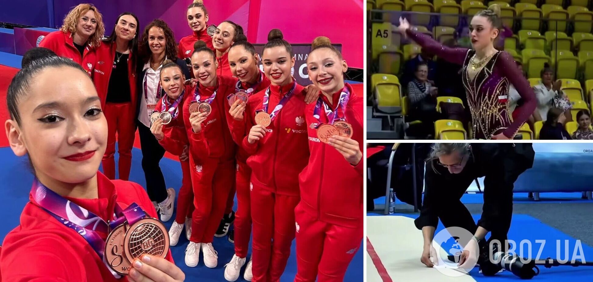 Дворазова чемпіонка світу з художньої гімнастики відмовилася виступати на турнірі, побачивши павука на килимі. Відео