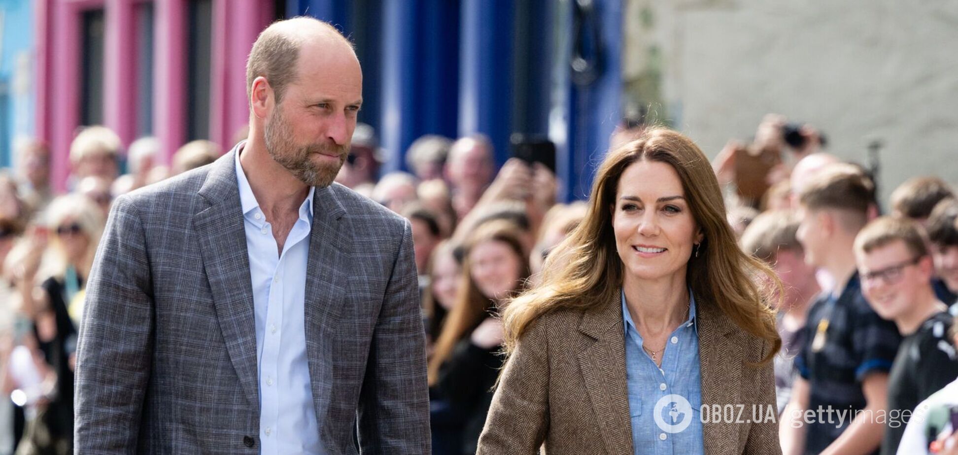 'Мы молимся за Украину': принц Уильям и Кейт Миддлтон остановились среди улицы, чтобы поддержать украинку. Видео