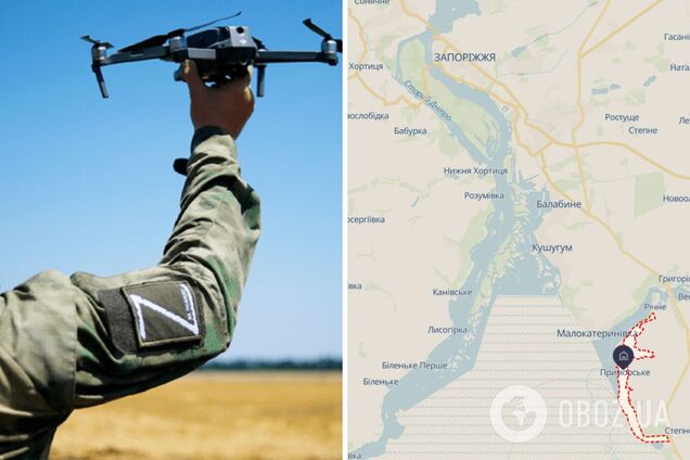 Оккупанты атаковали с дрона авто 'Укрпочты' в Запорожье: ранены два сотрудника