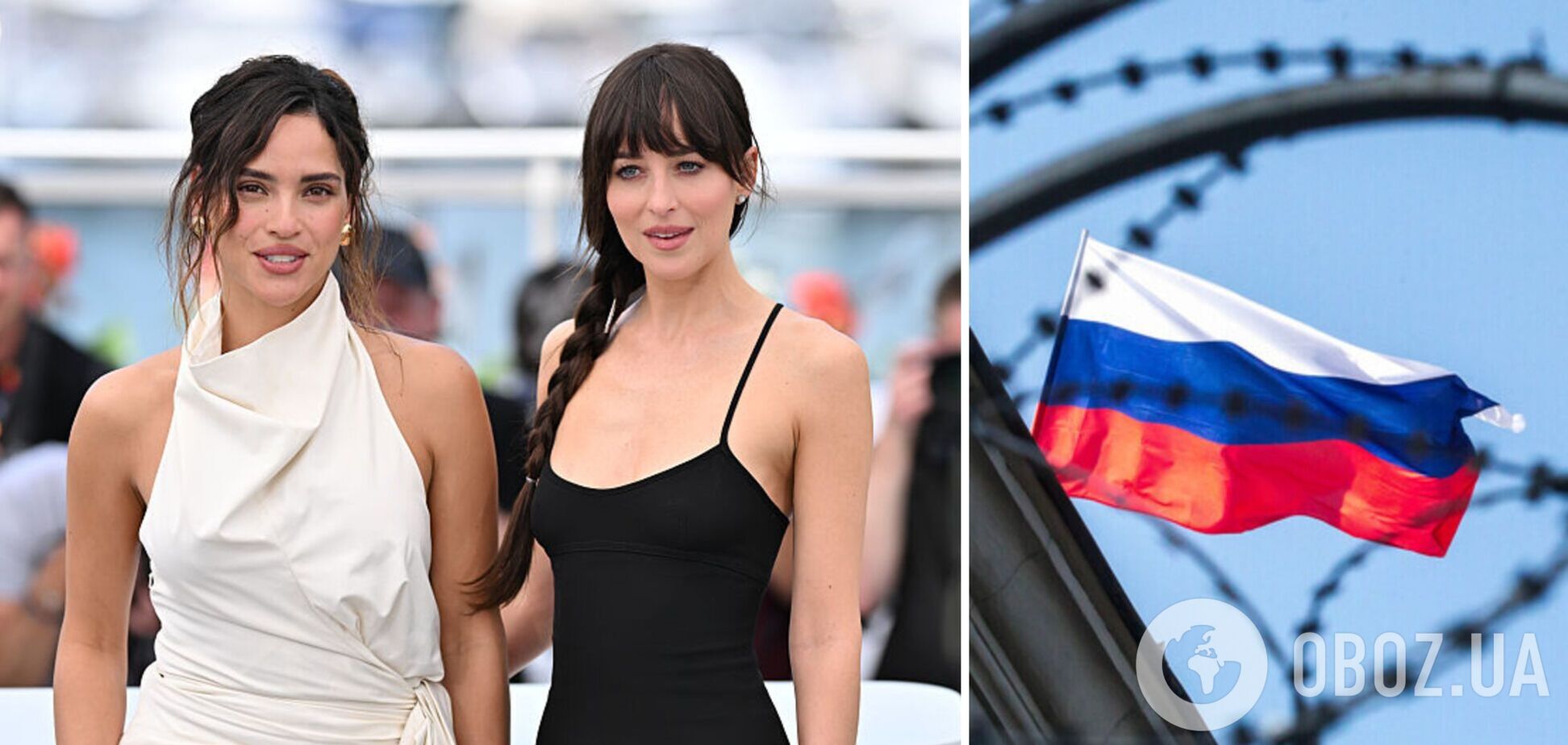 'Привет, Россия': звезда '50 оттенков серого' и ее коллега из Голливуда обратились к россиянам