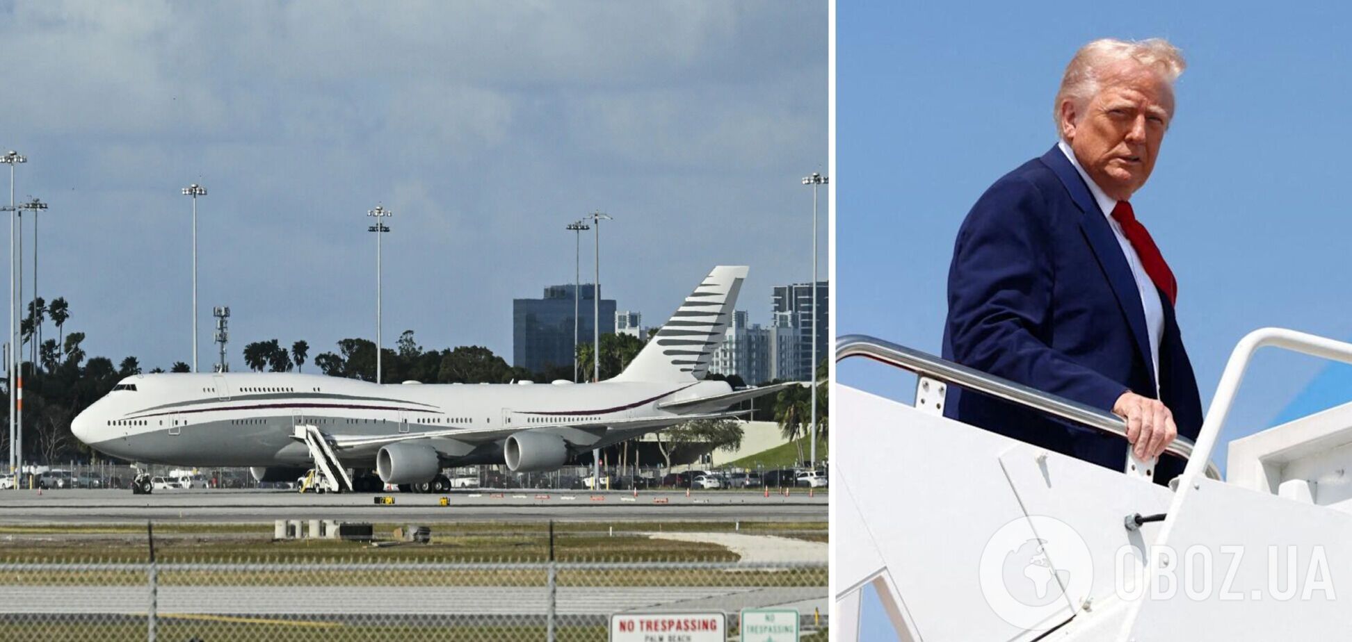 Трамп накинувся на журналіста через питання про дорогий літак, подарований Катаром