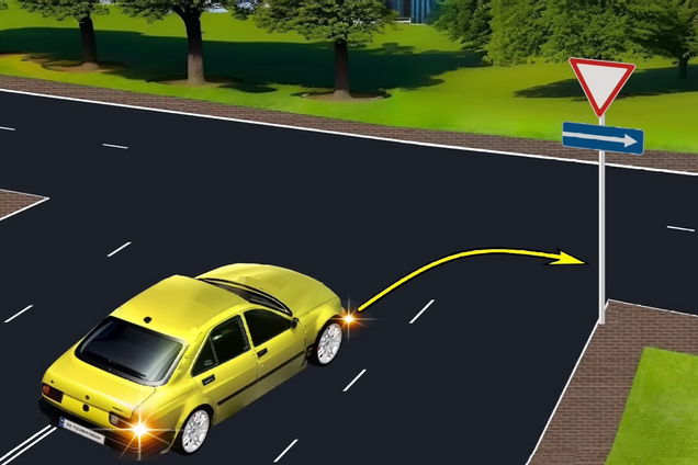 Можно ли повернуть направо? Тест на знание ПДД