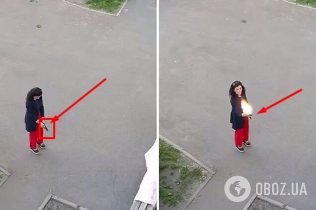 В Киеве на ДВРЗ женщина стреляла по дверям многоэтажки. Видео