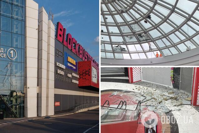 В Киеве в результате ночной атаки пострадал ТРЦ 'Блокбастер Молл'. Фото и видео