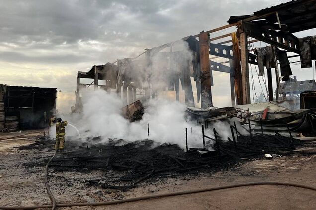 На Чернігівщині через удари армії Росії спалахнули масштабні пожежі. Фото та відео