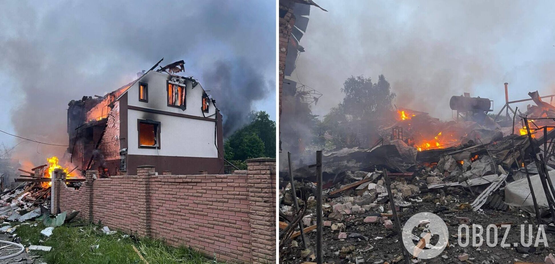 Під час нічної атаки на Київщину загинуло четверо людей: фото й відео наслідків руйнувань