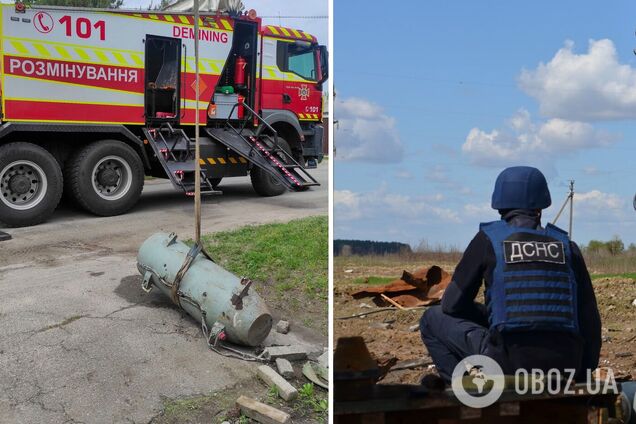 В Киевской области во дворе частного дома нашли боевую часть российской ракеты Х-101. Фото