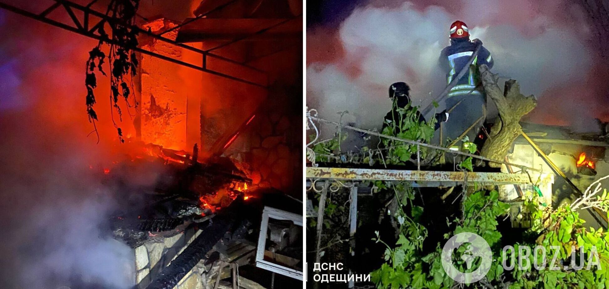 Окупанти атакували Одещину, є прильоти: стались пожежі і руйнування, постраждав підліток. Фото