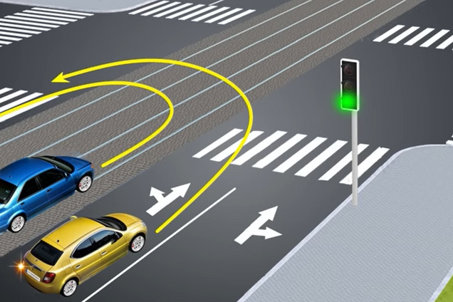 Кто нарушает правила, выполняя разворот? Задание по ПДД