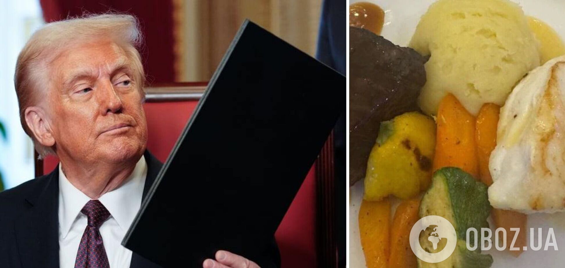 Їжа гірша, ніж в літаку: 'ексклюзивна' вечеря з Трампом обернулася провалом