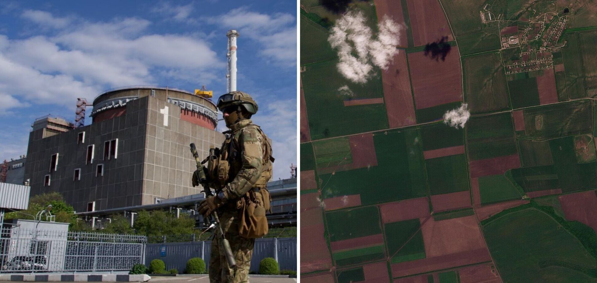 Окупація ЗАЕС і супутниковий знімок ЛЕП. Ілюстрація