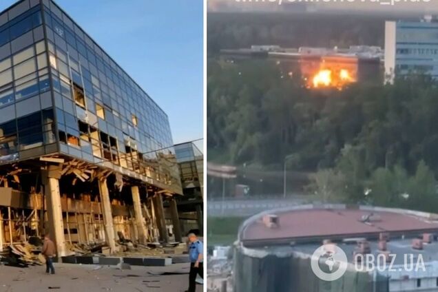 Дроны атаковали технопарк в одном из округов Москвы: были слышны взрывы, произошел пожар. Фото и видео