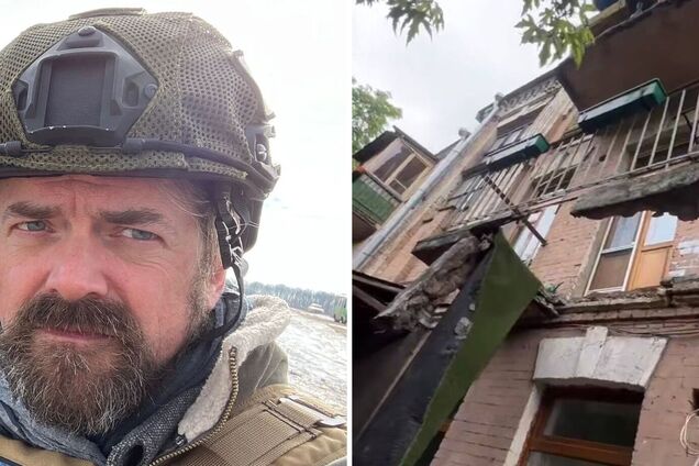 У Києві обвалився балкон із американським режисером: Кріс Волтерс показав свої травми та пригрозив розслідуванням. Відео