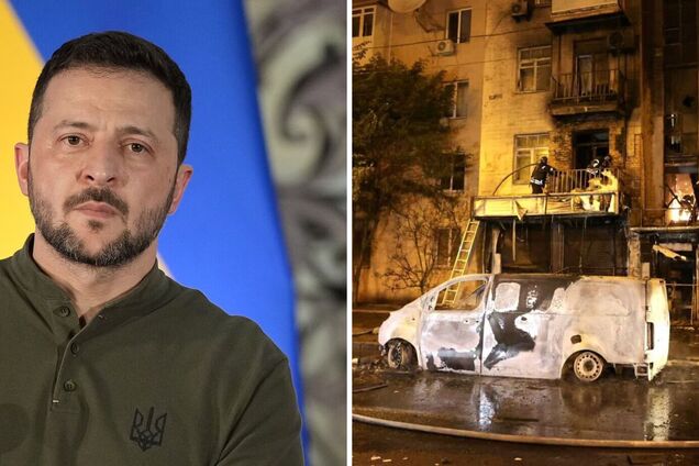 'Выполнять такие приказы могут только изверги': Зеленский отреагировал на массированный удар России по Харькову.