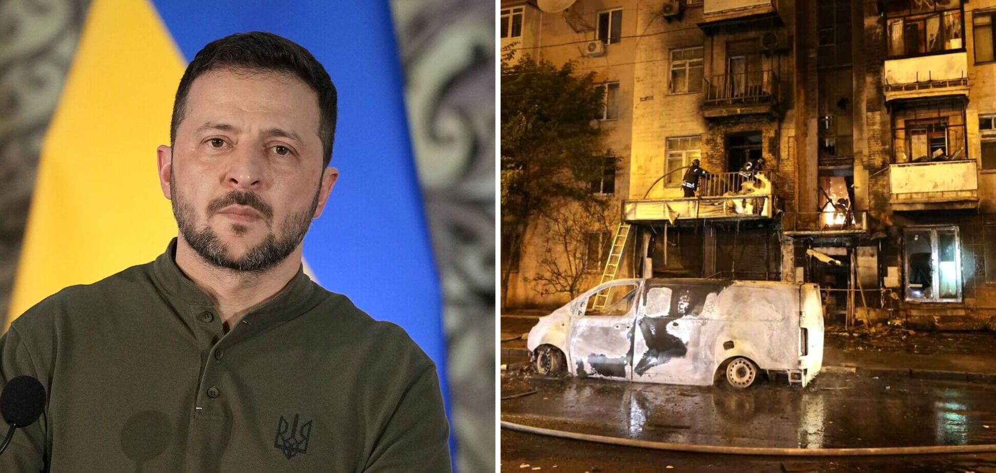 'Выполнять такие приказы могут только изверги': Зеленский отреагировал на массированный удар России по Харькову.