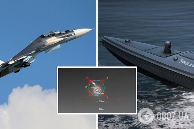 Украина первой в мире сбила с морского дрона Magura вражеский Су-30