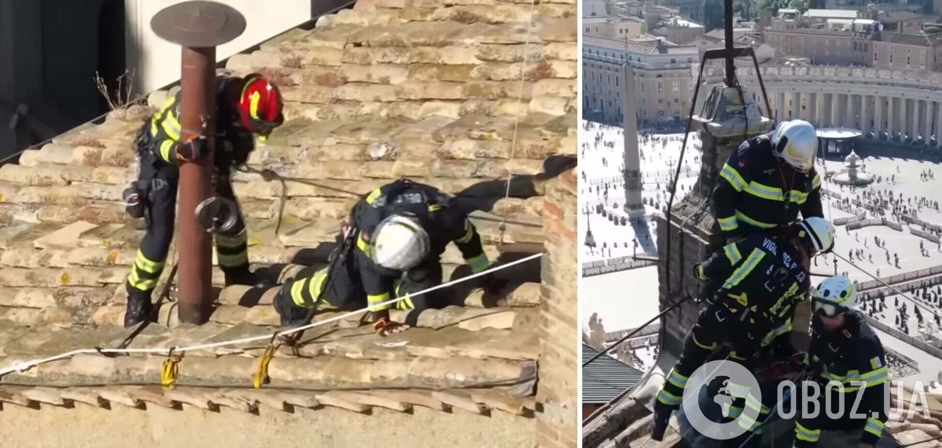 В Ватикане установили дымоход, который известит мир об избрании нового Папы. Фото и видео