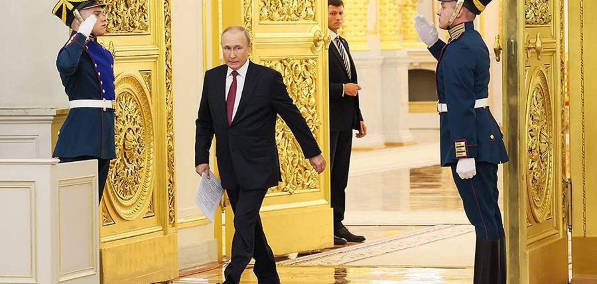 Диктатор Путин показал свои украшенные золотом апартаменты в Кремле