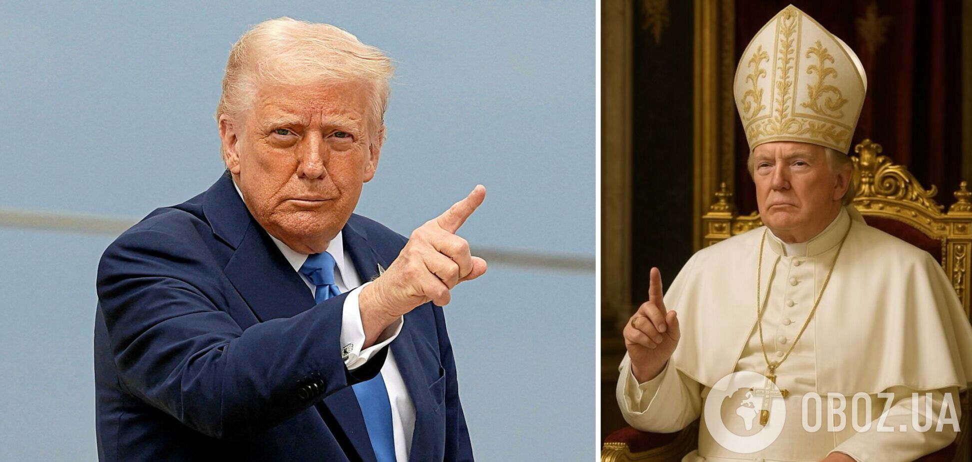 Трамп после шутки о желании стать Папой показал себя в образе. Фото