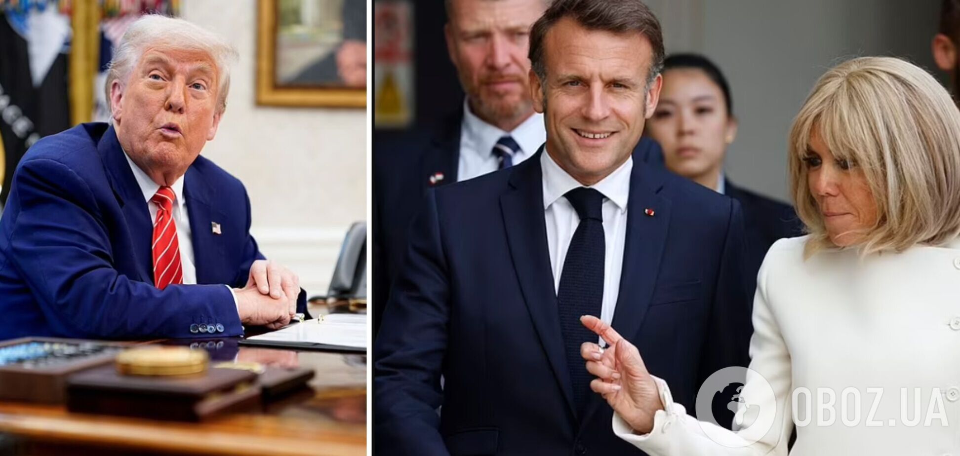 Тричі одружений Трамп дав пораду Макрону після 'ляпаса' від дружини