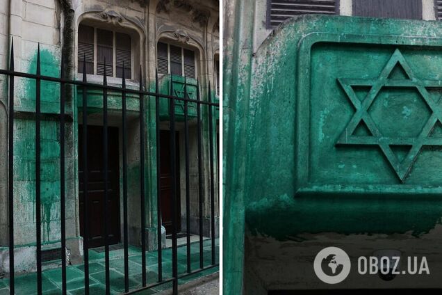 Во Франции вандалы раскрасили зеленой краской мемориал жертвам Холокоста и две синагоги. Фото