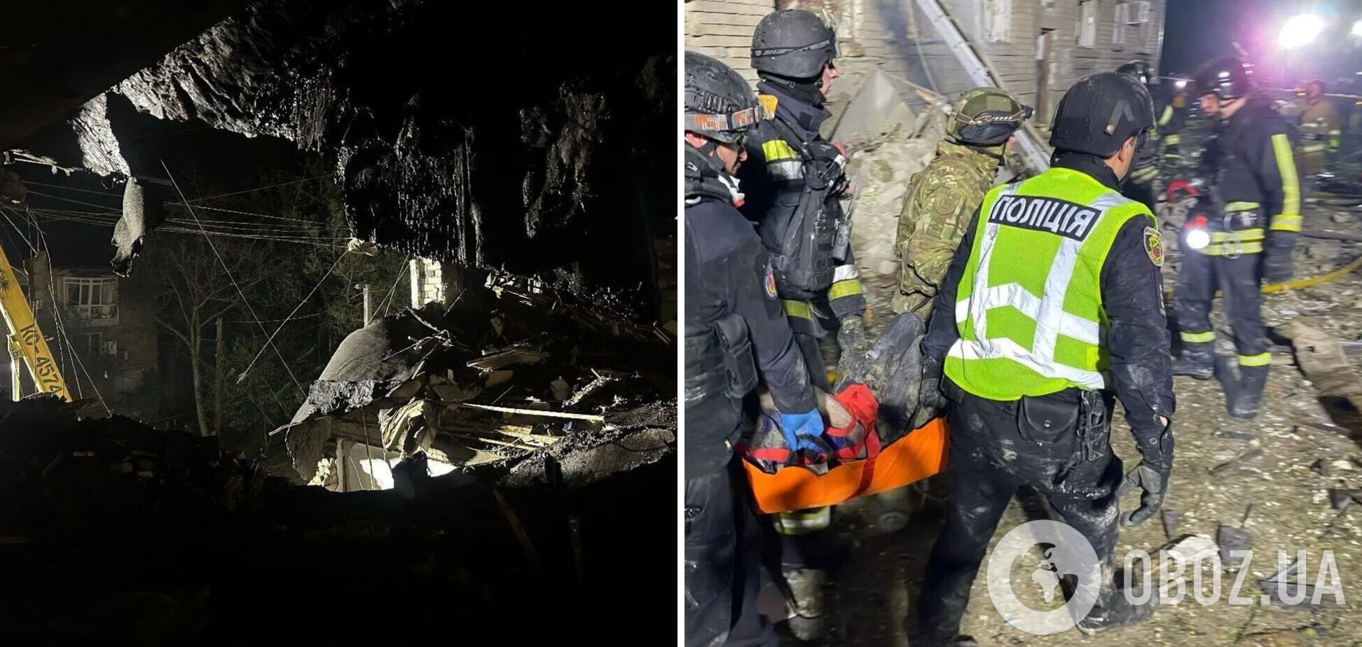 'У меня сын горит там': полиция показала жуткие кадры после удара РФ по Запорожью. Видео