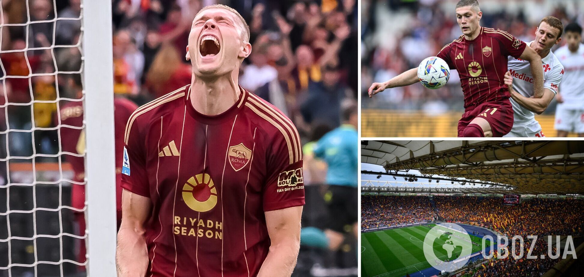 70-тисячний Олімпійський стадіон у Римі влаштував овації футболісту збірної України, скандуючи його прізвище. Відео