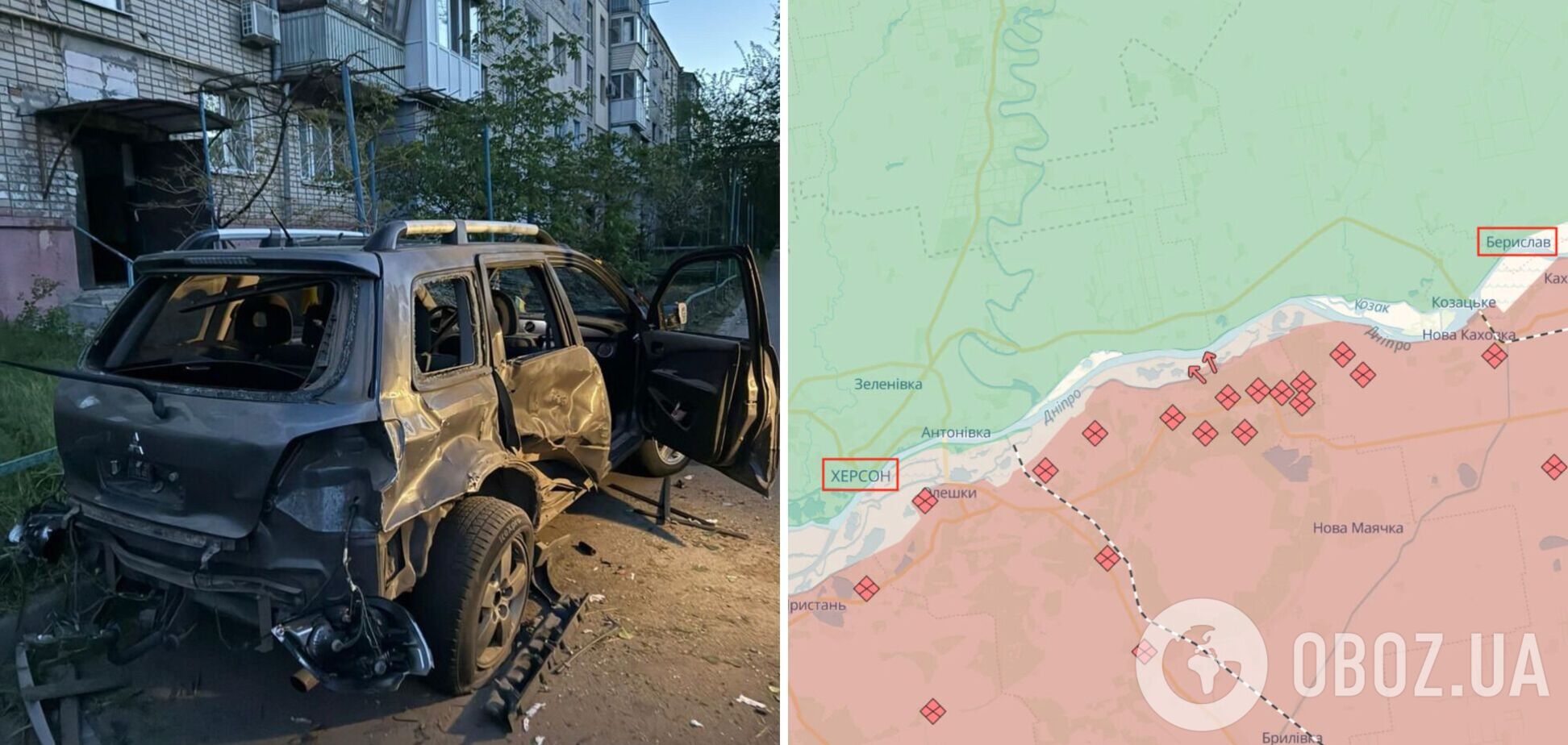 Российские оккупанты обстреливают жилые кварталы на Херсонщине