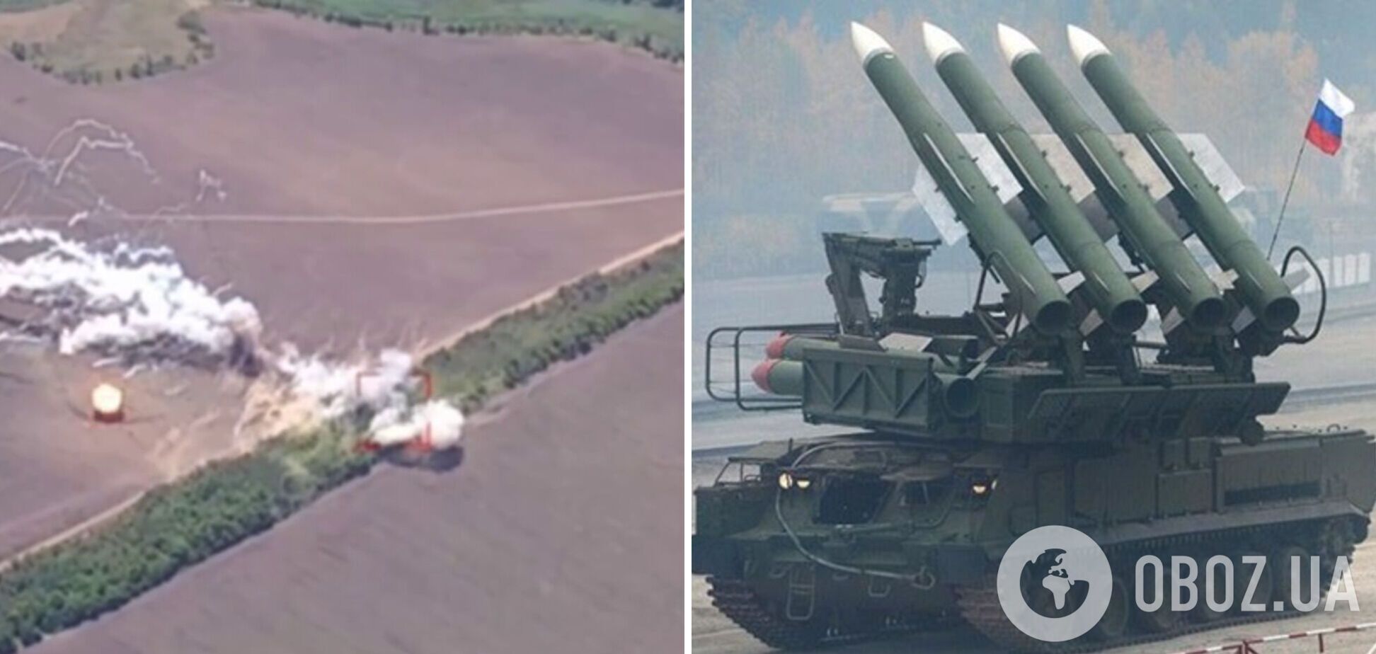 ВСУ уничтожили вражеский 'Бук-М1' на одном из ключевых направлений фронта. Видео 'фейерверка'