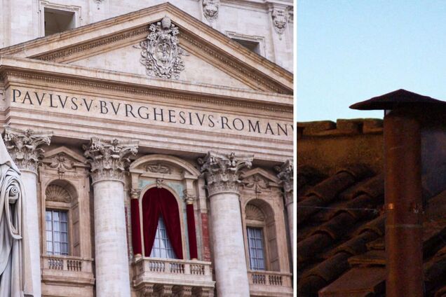 З труби Сикстинської капели у Ватикані пішов чорний дим: кардинали поки не обрали нового Папу. Відео