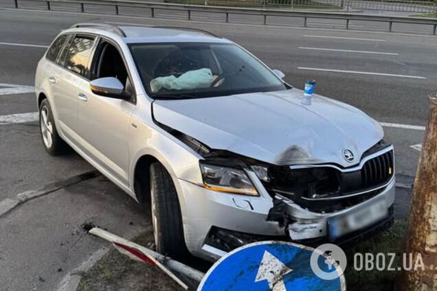 В Киеве работник СТО угнал авто клиента, а затем разбил его. Подробности и фото