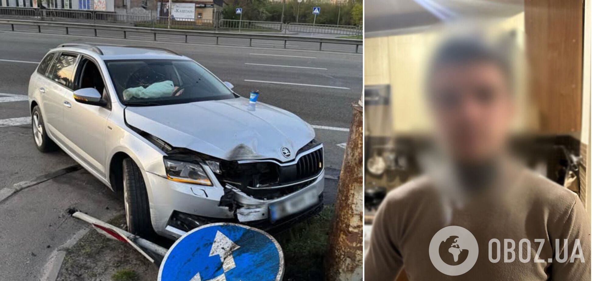 В Киеве работник СТО угнал авто клиента, а затем разбил его. Подробности и фото
