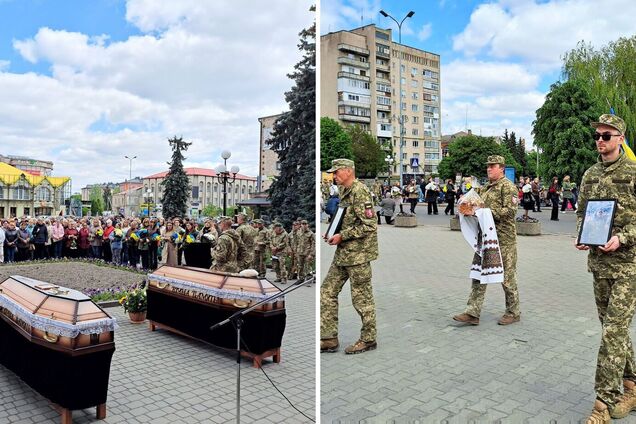 Отдали жизни за Украину: в Ковеле в последний путь провели двух Героев. Видео и фото