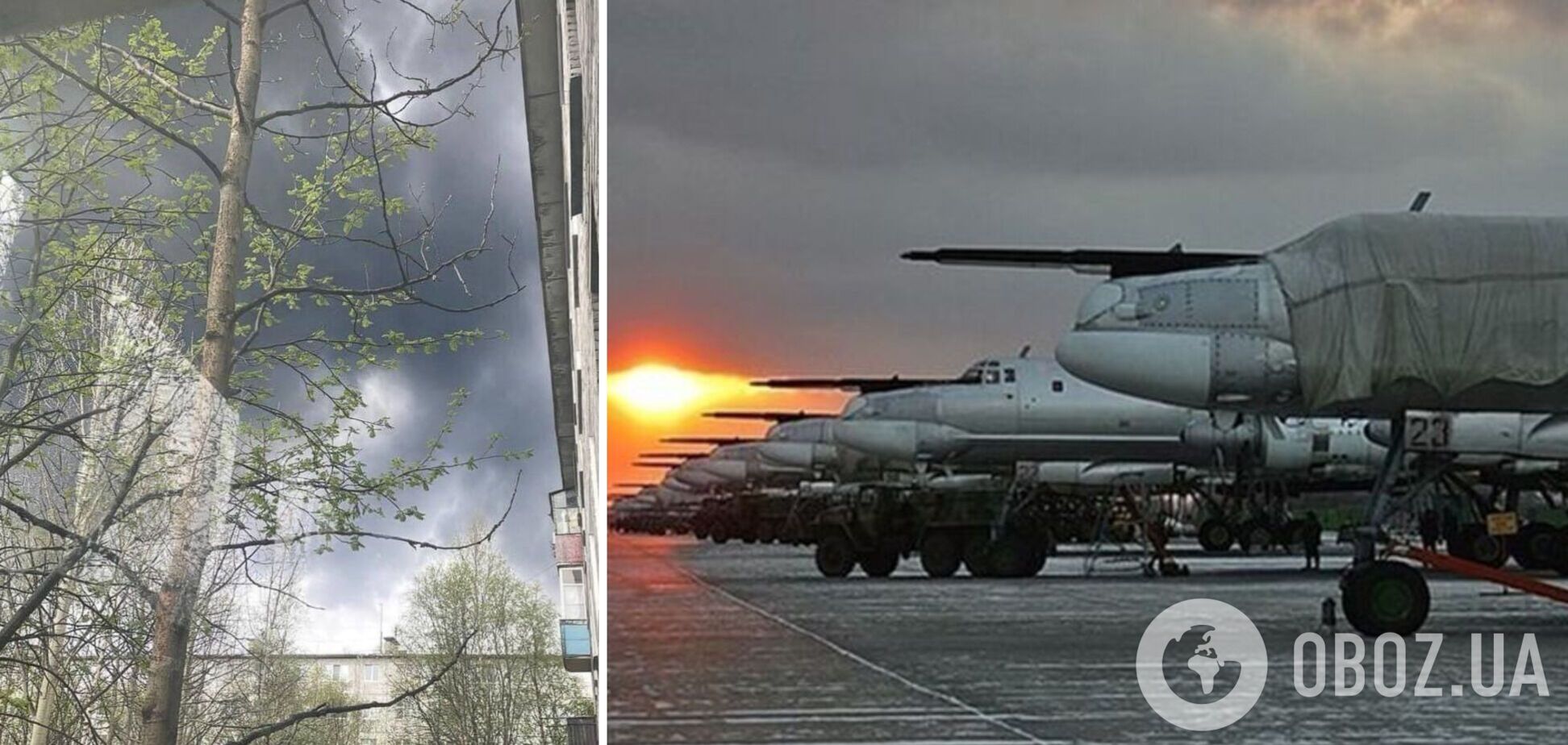 Российскую авиабазу 'Оленья' атаковали дроны: разгорелся сильный пожар. Видео