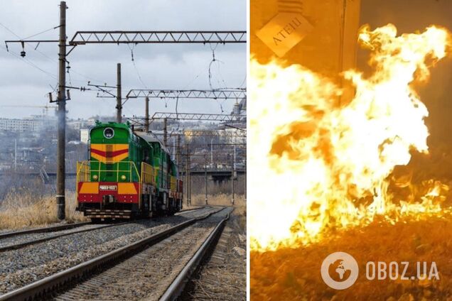 Диверсия на железной дороге оккупантов