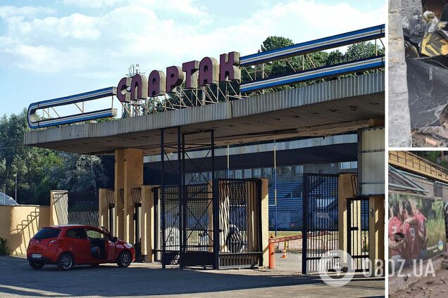 В Киеве в результате российской атаки был поврежден легендарный стадион 'Спартак'. Фото и подробности