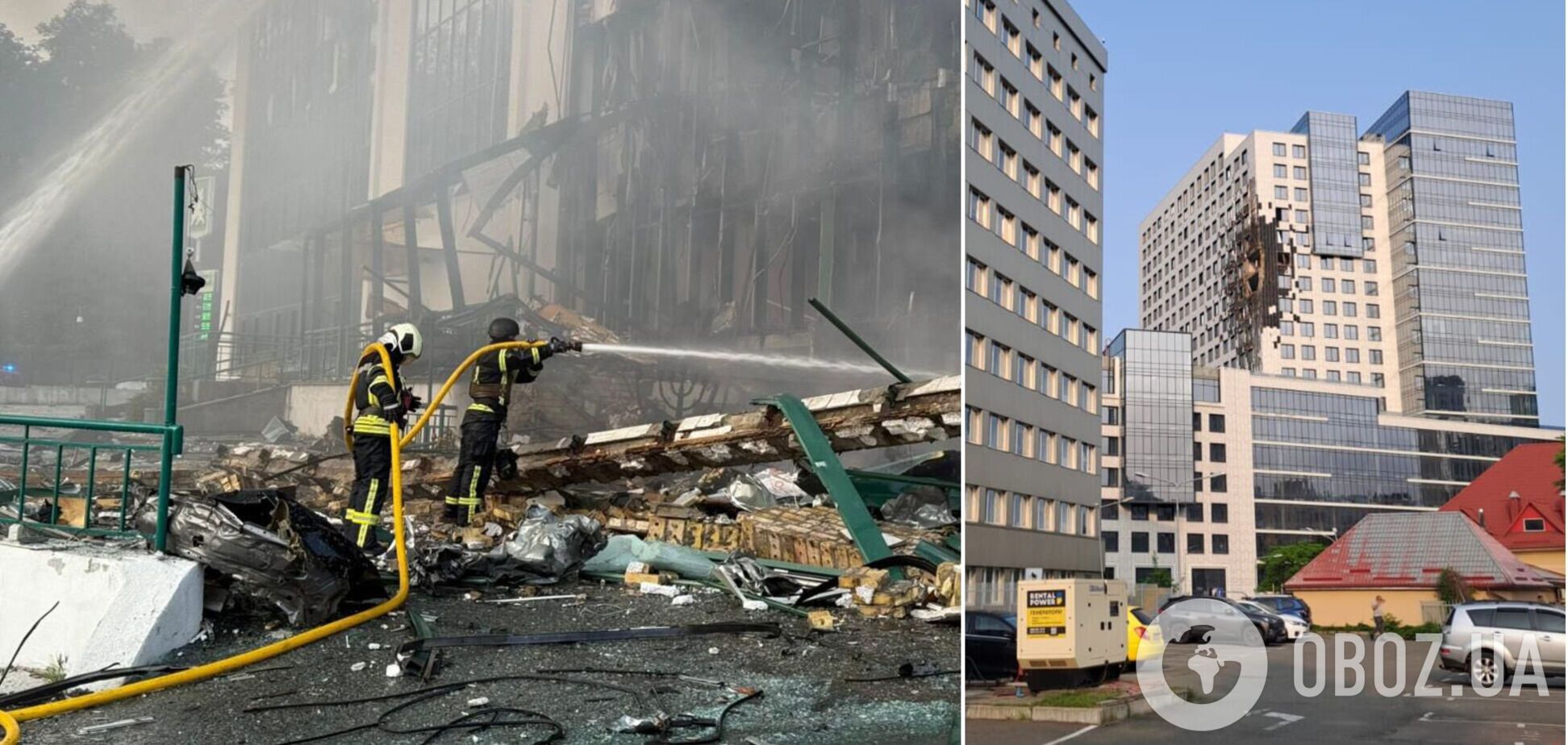 У Києві внаслідок російського обстрілу було пошкоджено будівлю біля представництва ЄС в Україні. Фото