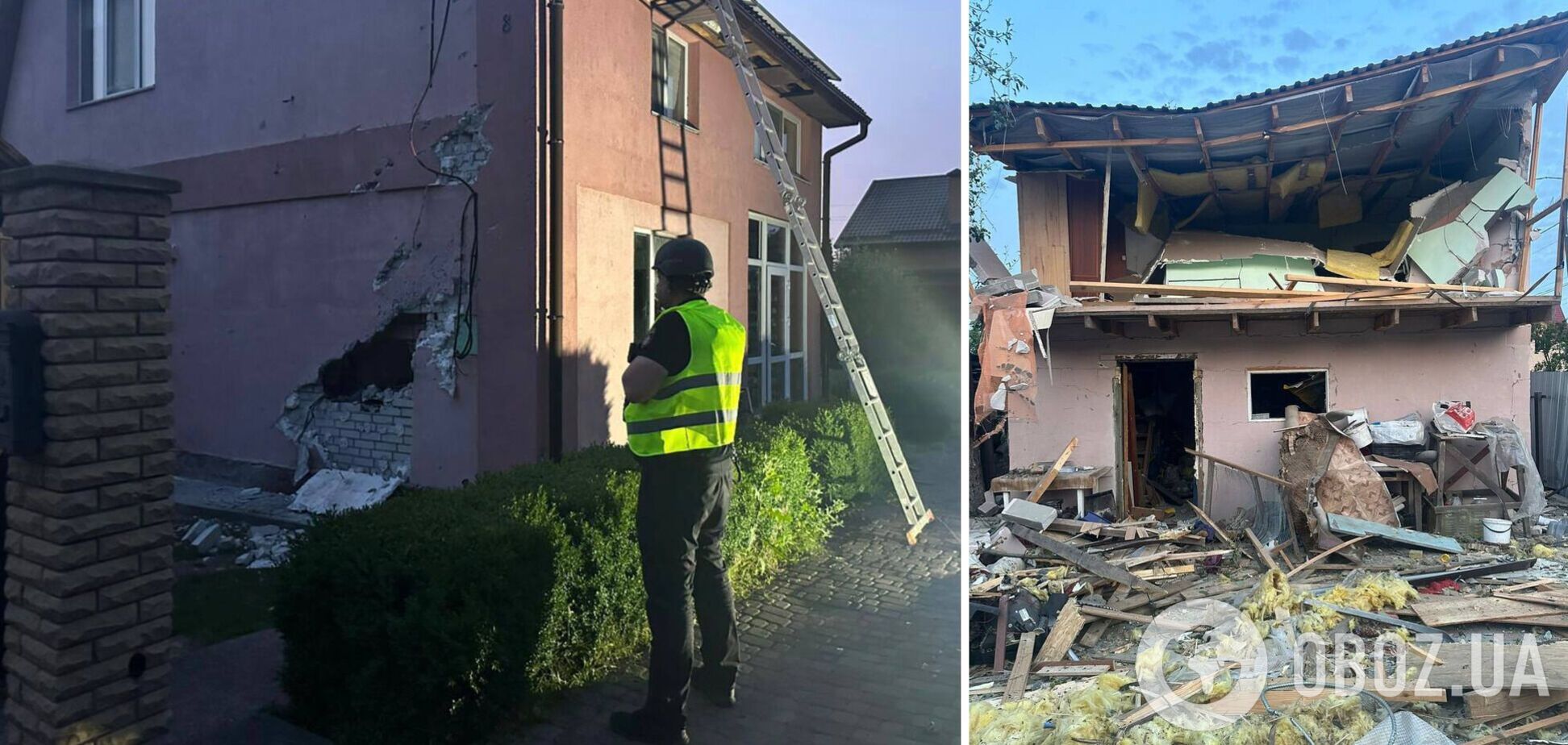 Пошкоджено будинки у кількох районах, є постраждалий: наслідки атаки РФ на Київщину. Подробиці та фото