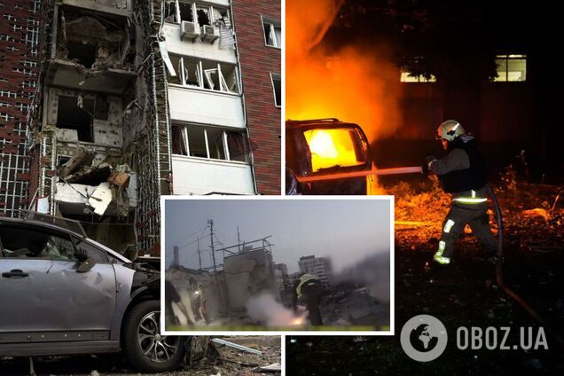 'Прячьтесь, дрон летит!' В полиции опубликовали кадры одной из самых массированных атак РФ на Киев. Видео