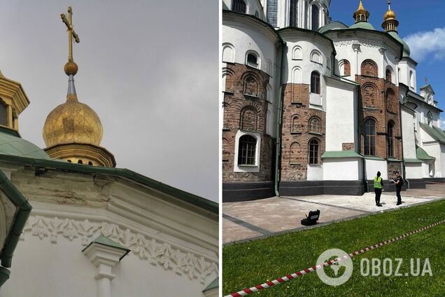 'Современное варварство': в Совете церквей резко отреагировали на повреждение фасада Софии Киевской